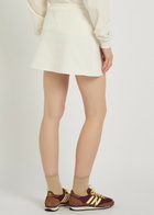 Spence Court Piqué Ponte Mini Tennis Skirt White
