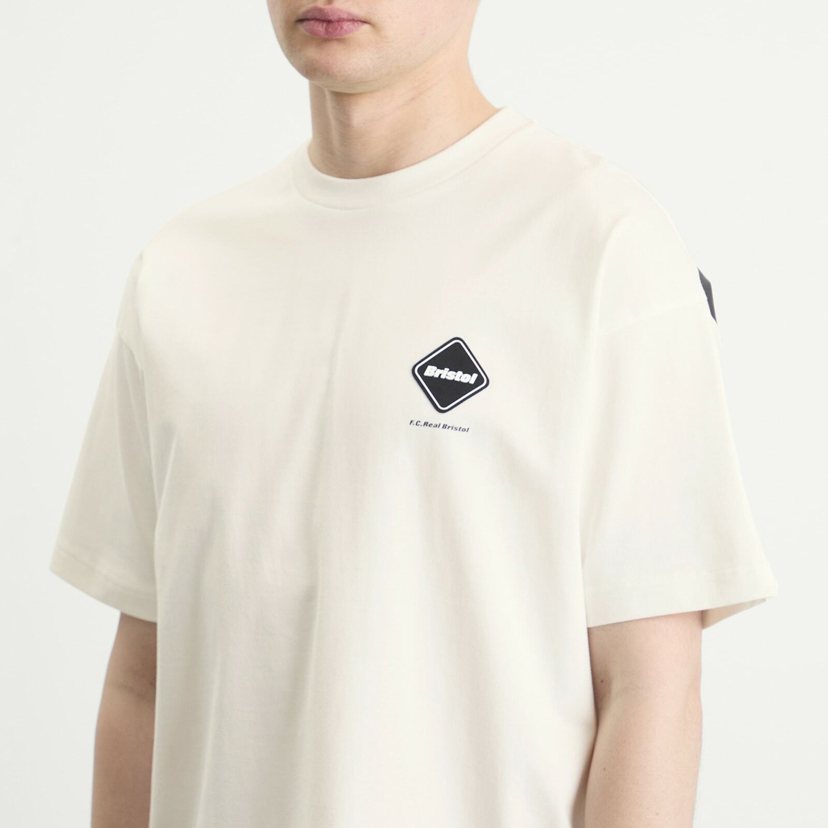 F.C. Real Bristol Men's Big Logo Baggy T-Shirt in White