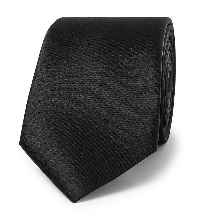 Photo: Lanvin - 7cm Silk-Twill Tie - Men - Black