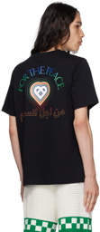 Casablanca SSENSE Exclusive Black 'For The Peace' T-Shirt