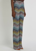 Missoni Sequin-embellished Metallic-knit Trousers Multicoloured