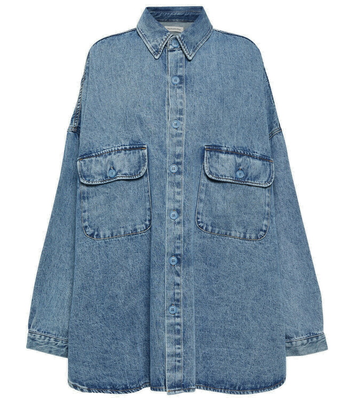 Photo: The Frankie Shop Dallas oversized denim shirt