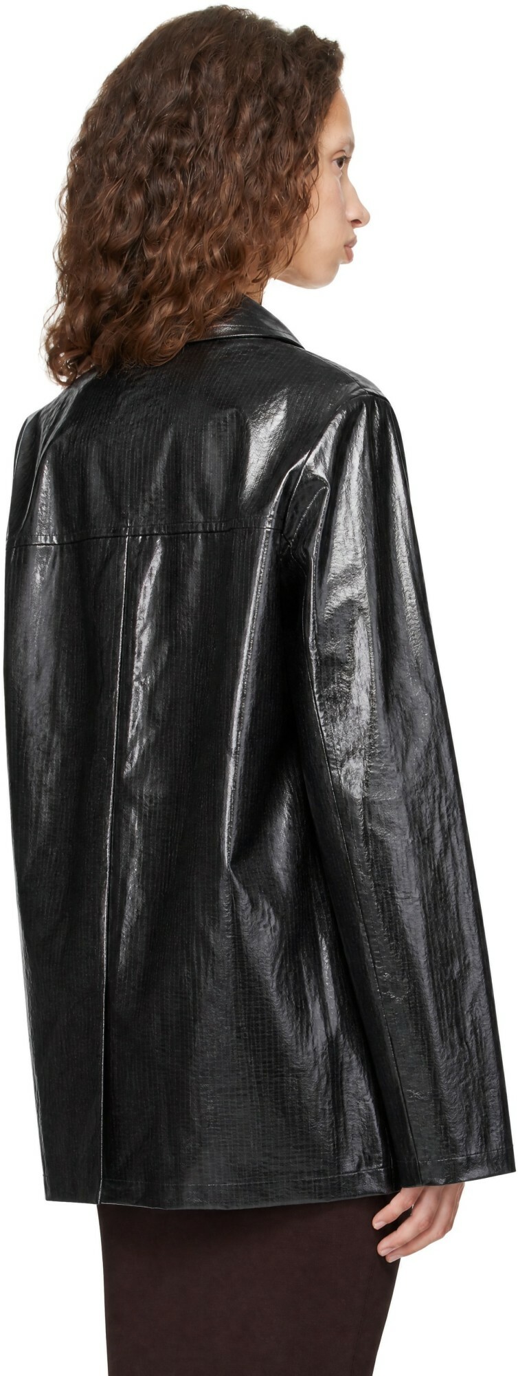 BAMBOU ROGER KWONG Black WR Bonded Herringbone Jacket