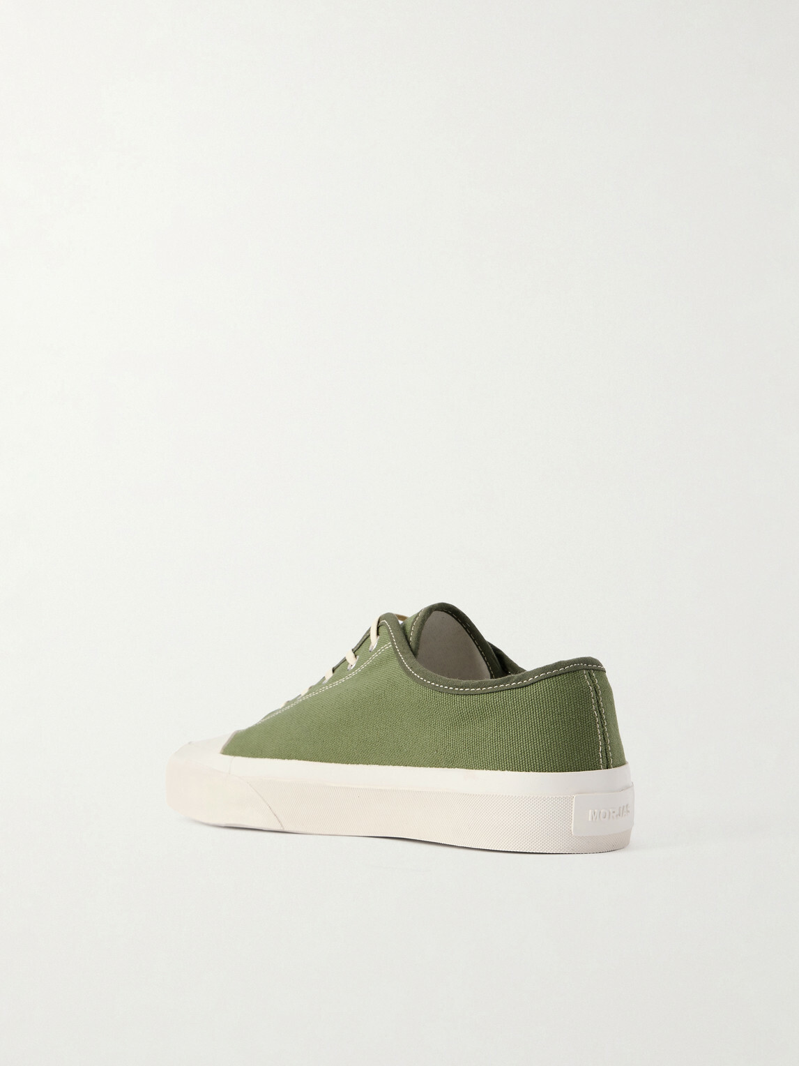 MORJAS - Plimsoll Rubber-Trimmed Canvas Sneakers - Green