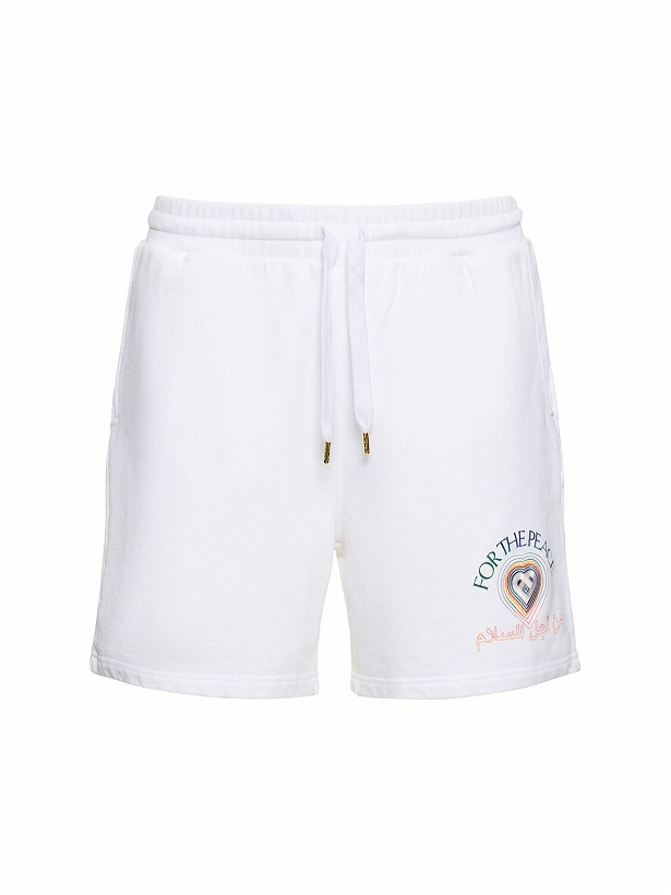 Photo: CASABLANCA - For The Peace Cotton Sweat Shorts