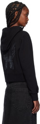 Palm Angels Black Wings Pencil Hoodie