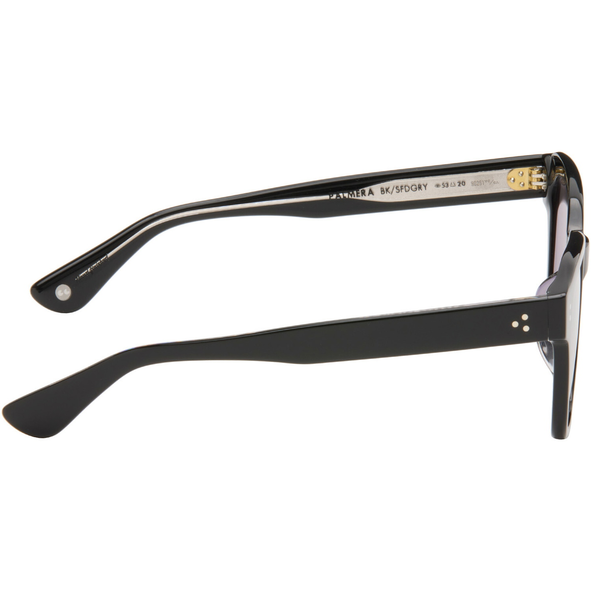 Garrett Leight Black Palmera Sunglasses