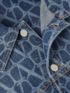 Valentino Garavani - Toile Logo-Print Denim Jacket - Blue