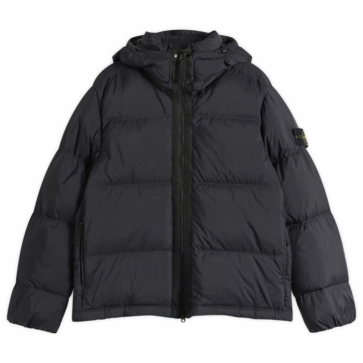 Photo: Stone Island Men's Matt Ripstop Cordura Down Jacket in Black
