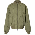 Daily Paper Women's Rasal Bomber Jacket in Army Green