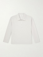 FRAME - Virgin Wool Half-Zip Sweater - Gray