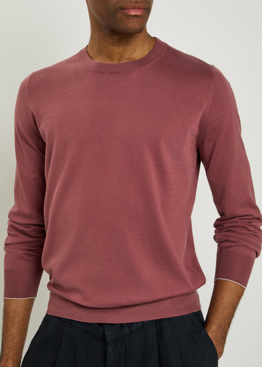 Brunello Cucinelli Fine-knit Cotton T-shirt Coral