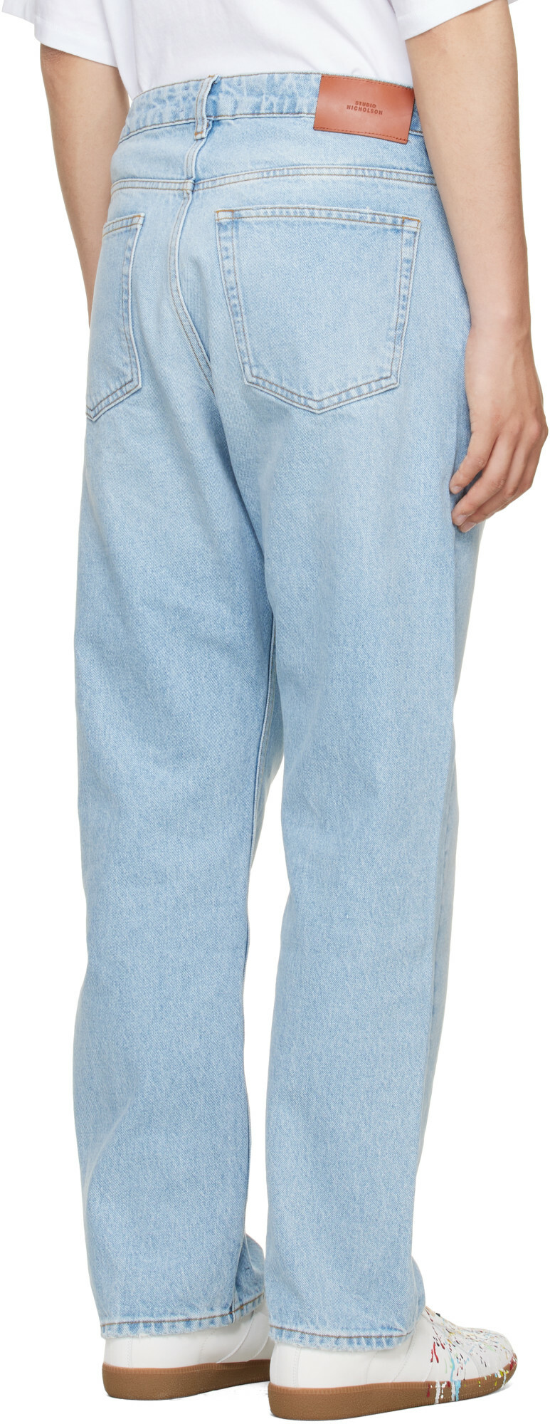 Studio Nicholson Blue Riso Straight Leg Jeans