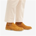 A.P.C. Men's Theodore Suede Chelsea Boot in Caramel