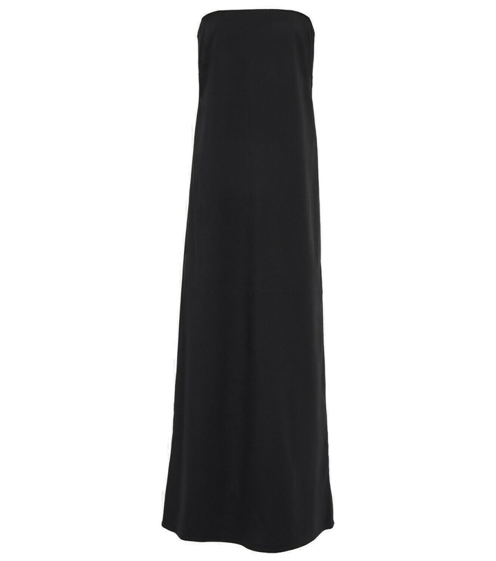 Photo: CO - Strapless virgin wool-blend maxi dress