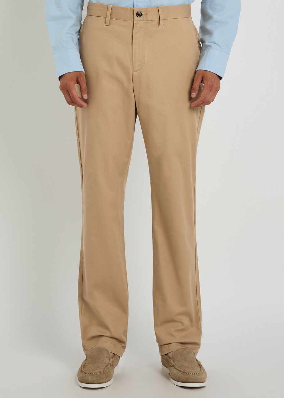 Gant Straight-leg Stretch-cotton Chinos Khaki