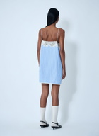 Miu Miu Striped Slip Mini Dress