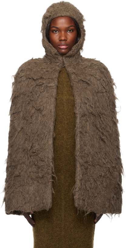 Photo: Rick Owens Brown Porterville Cape Jacket