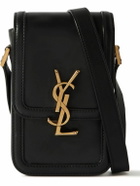 SAINT LAURENT - Solferino Mini Logo-Embellished Leather Messenger Bag