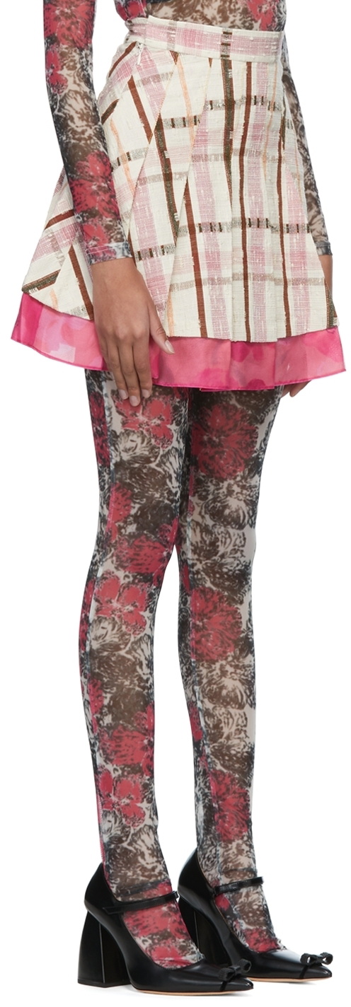 SHUTING QIU White Cotton Blend Skirt