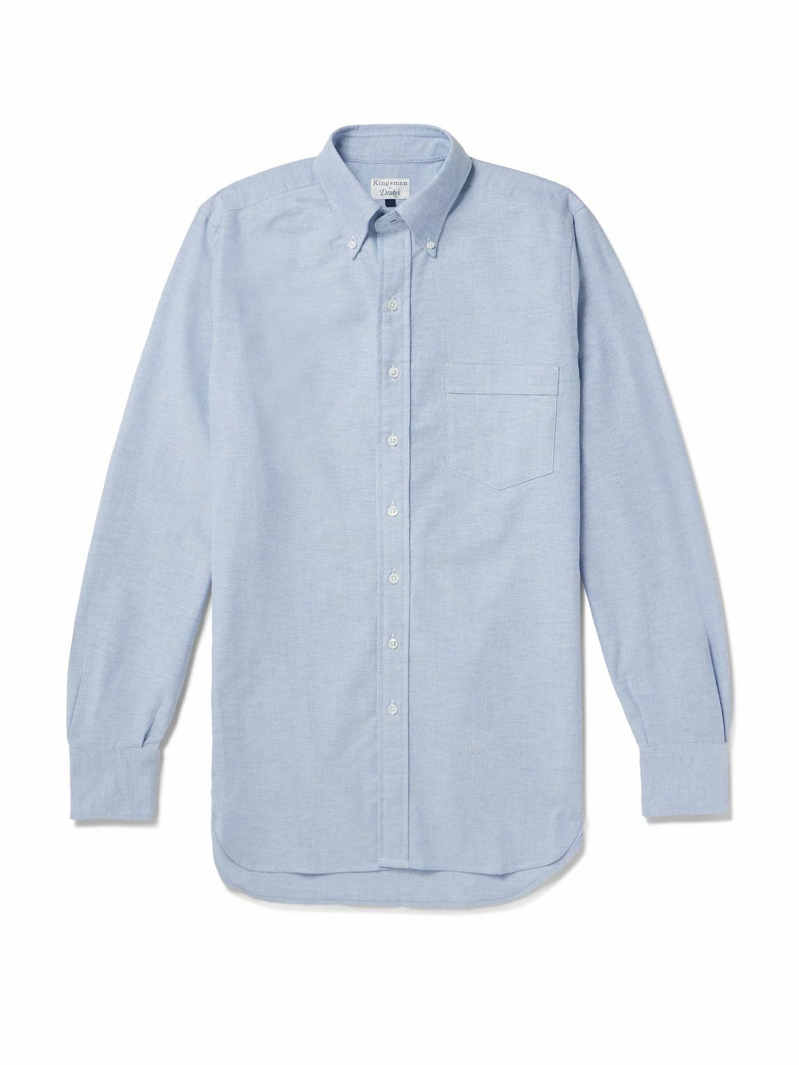 Kingsman - Drake's Button-Down Collar Cotton Oxford Shirt - Blue