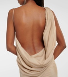 Entire Studios Open-back asymmetric silk gown