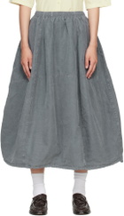 YMC Gray Parachute Midi Skirt