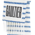 Jean Paul Gaultier Women's Mohair Scarf in White/Blue 