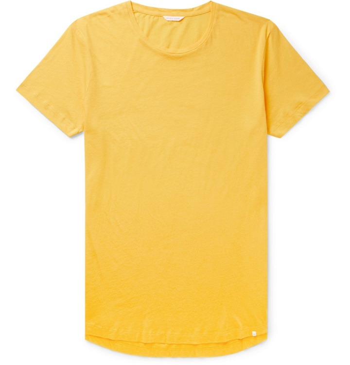 Photo: Orlebar Brown - Ob-T Cotton-Jersey T-Shirt - Yellow