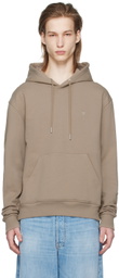AMI Paris Taupe Ami de Cœur Hoodie