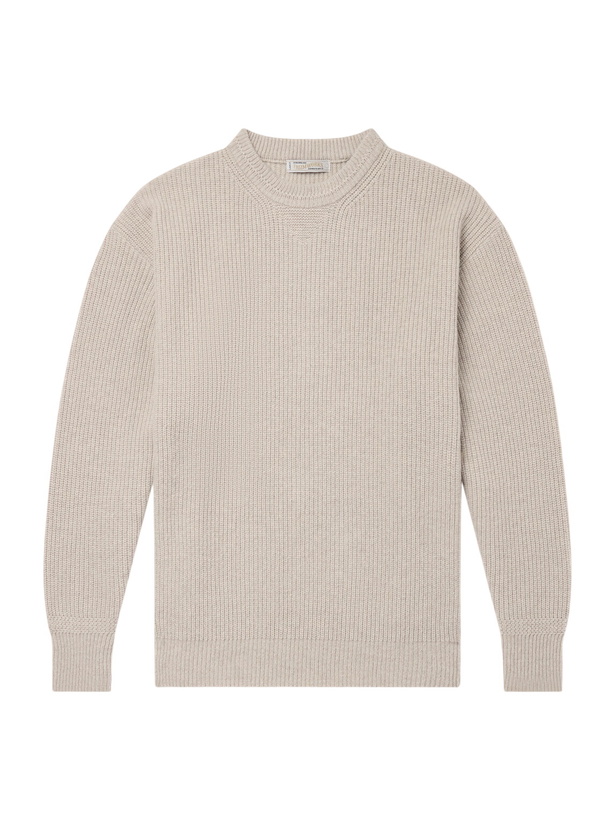 Photo: FrizmWORKS - Ribbed Wool-Blend Sweater - Neutrals