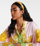 Versace Printed silk headband