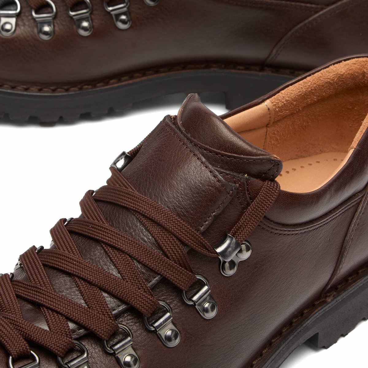 Fracap Men's M121 Commando Sole Low Hiking Shoe - Presented by END in Dark Brown