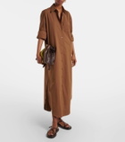 The Frankie Shop Helena cotton shirt dress