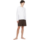 Tekla White Long-Sleeved T-shirt