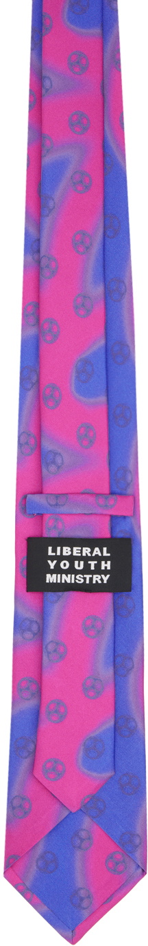 Liberal Youth Ministry Pink & Purple Football Tie
