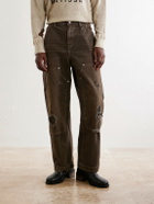 Enfants Riches Déprimés - Straight-Leg Paint-Splattered Jeans - Brown