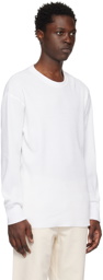 nanamica White Thermal Long Sleeve T-Shirt
