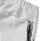 Nike - Sportswear Nike 50 Slim-Fit Tapered Logo-Print Organic Cotton-Blend Jersey Sweatpants - Gray