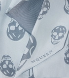 McQueen Skull silk twill scarf