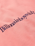 BILLIONAIRE BOYS CLUB - Logo-Embroidered Cotton-Jersey Sweatshirt - Pink