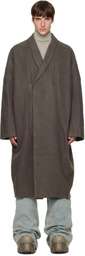 Rick Owens Gray Tower Poiret Coat