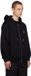 Wooyoungmi Black Embroidered Hoodie