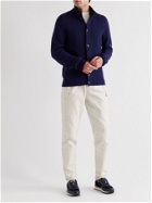 Sease - Reversible Cashmere and Cotton-Blend Cardigan - Blue