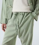 Bode Sylvan striped silk straight pants