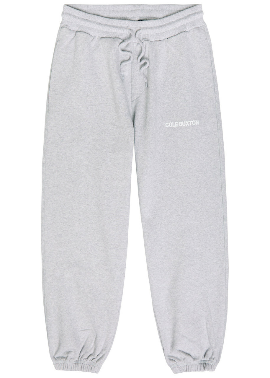 Cole Buxton Logo-print Cotton Sweatpants Grey