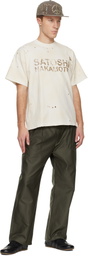 Satoshi Nakamoto Off-White Logo Dirt T-shirt