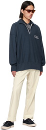 nanamica Navy Half-Zip Sweatshirt