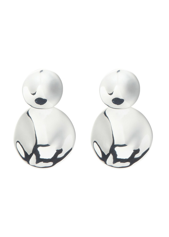 Photo: Agmes Short Stella Sterling Silver Drop Earrings - One Size