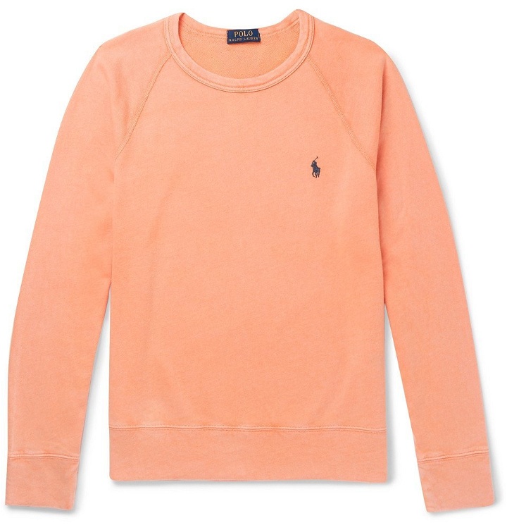 Photo: Polo Ralph Lauren - Fleece-Back Cotton-Jersey Sweatshirt - Orange